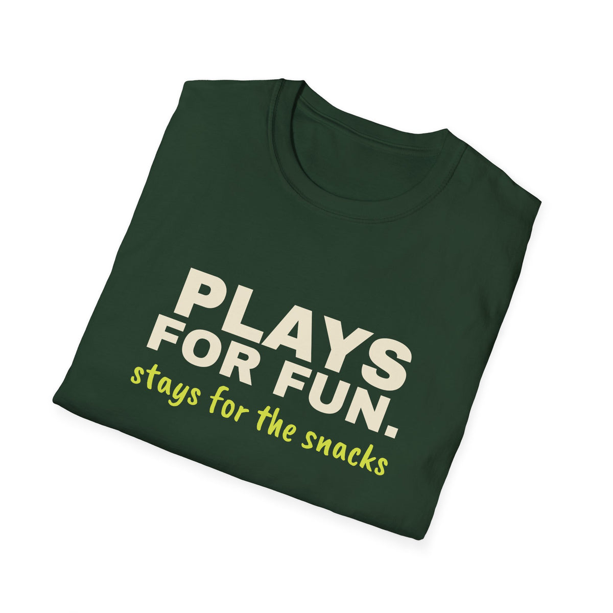 Plays for Fun. Stays for the Snacks – Funny Pickleball T-Shirt