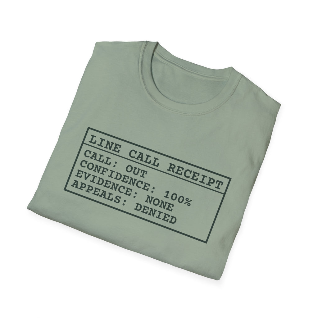 Line Call Receipt – Funny Line Call T-Shirt