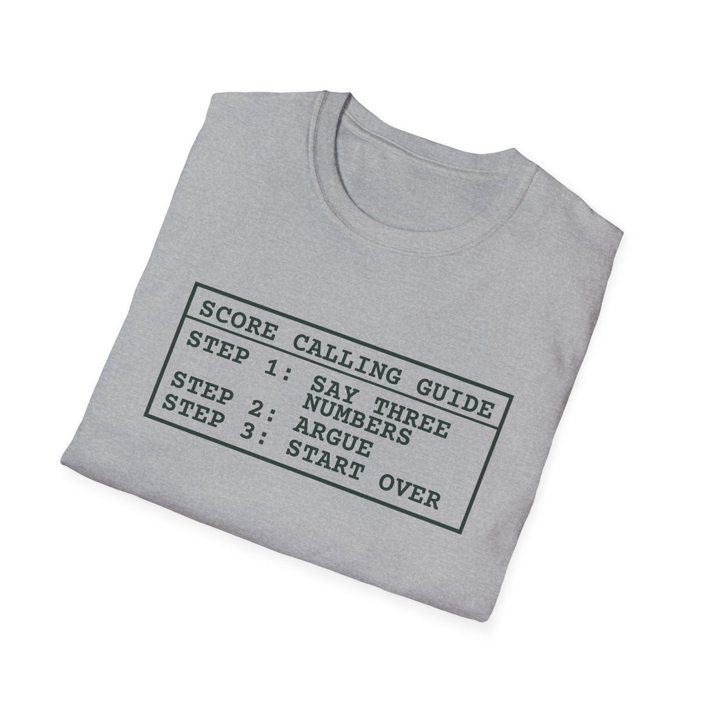 Score Calling Guide – Funny Pickleball Score T-Shirt