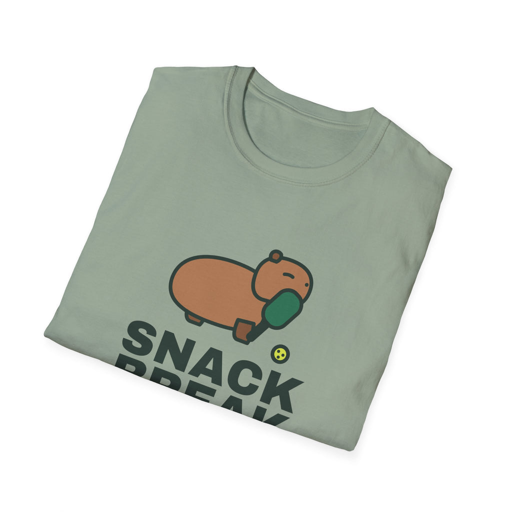 Snack Break After Every Point – Funny Capybara Pickleball T-Shirt