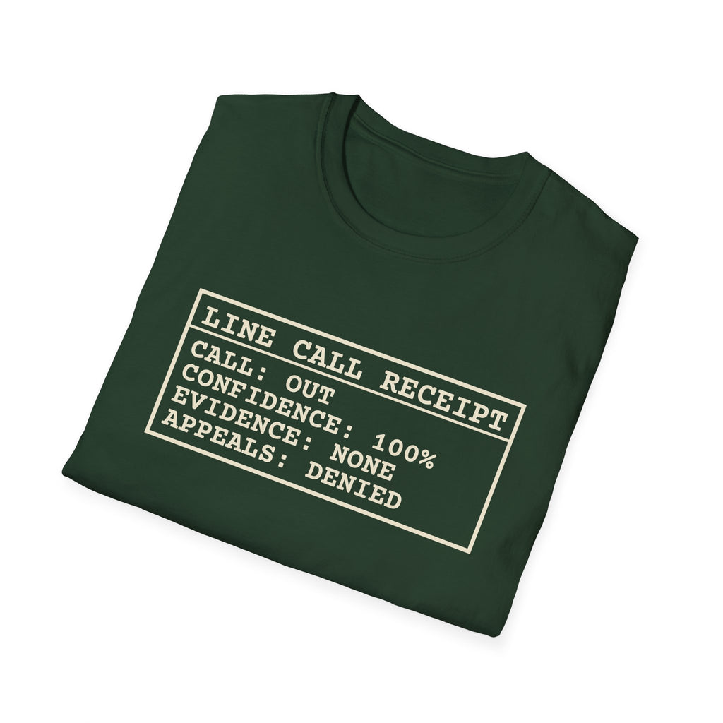 Line Call Receipt – Funny Line Call T-Shirt