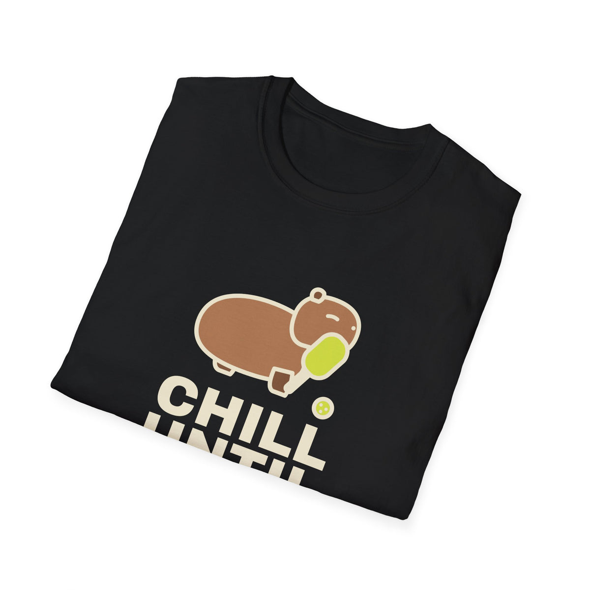 Chill Until Someone Calls It Out – Funny Capybara Pickleball T-Shirt