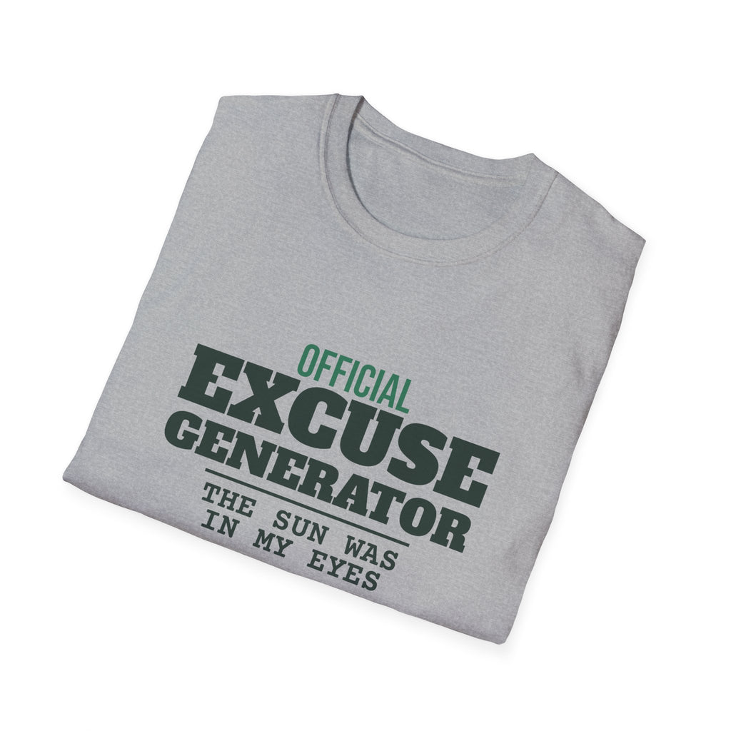 Official Excuse Generator – Funny Pickleball T-Shirt