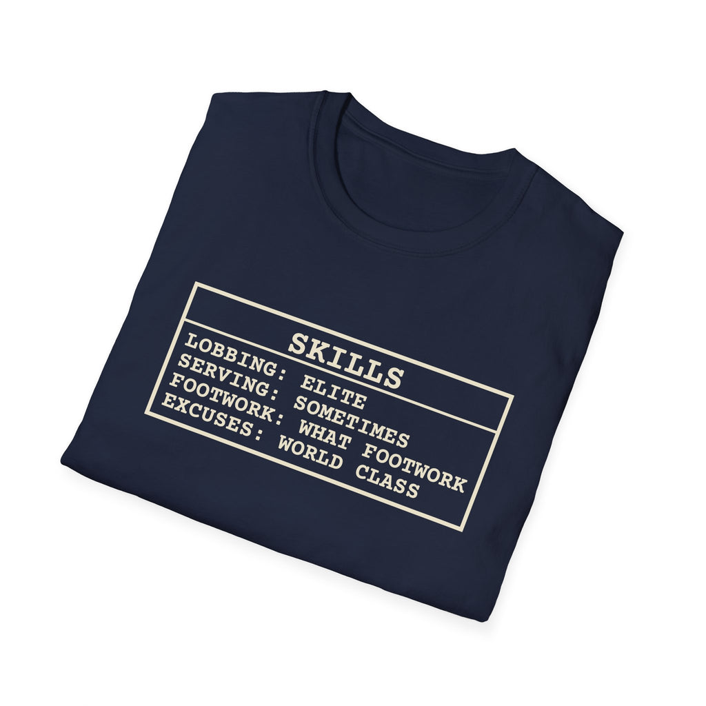 Skills – Funny Pickleball T-Shirt
