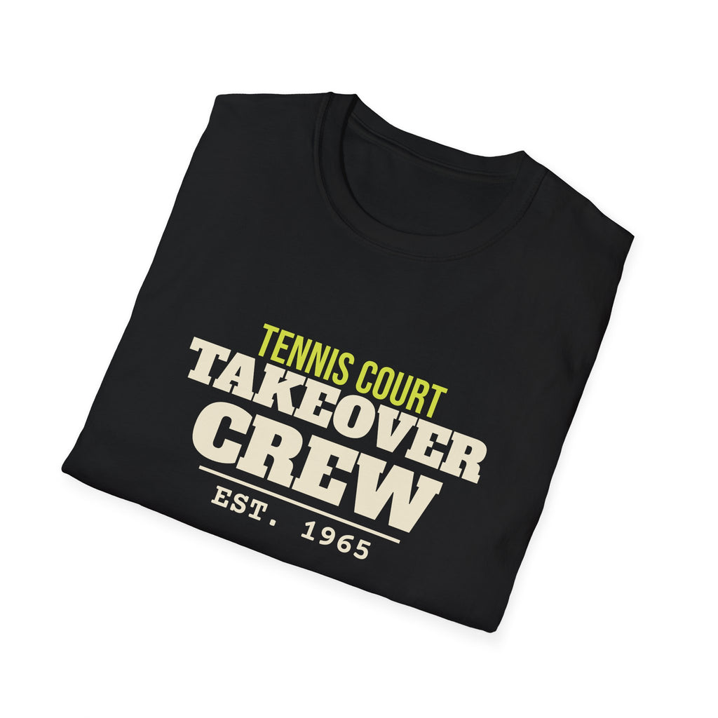 Tennis Court Takeover Crew – Funny Tennis vs Pickleball T-Shirt