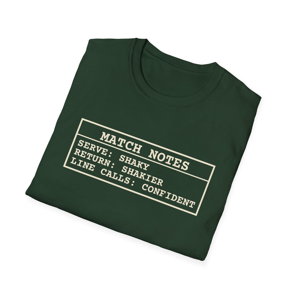 Match Notes – Funny Pickleball T-Shirt