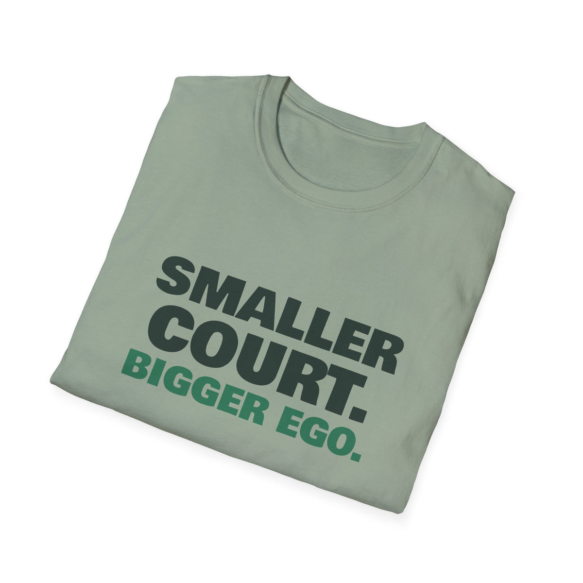 Smaller Court. Bigger Ego – Funny Tennis vs Pickleball T-Shirt