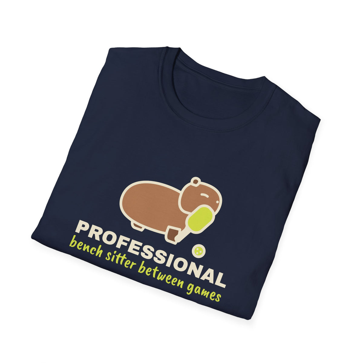 Professional Bench Sitter – Funny Capybara Pickleball T-Shirt