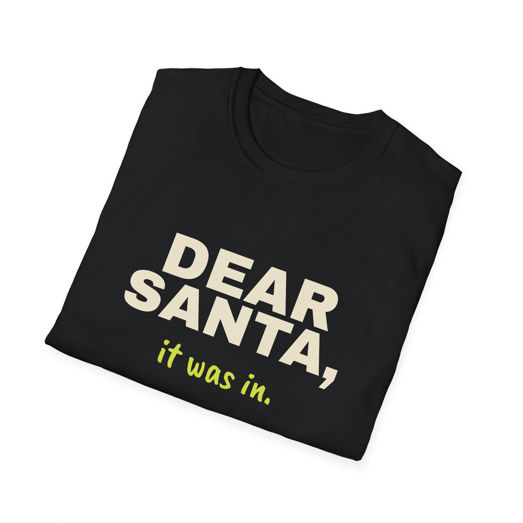 Dear Santa, It Was In – Funny Christmas Pickleball T-Shirt