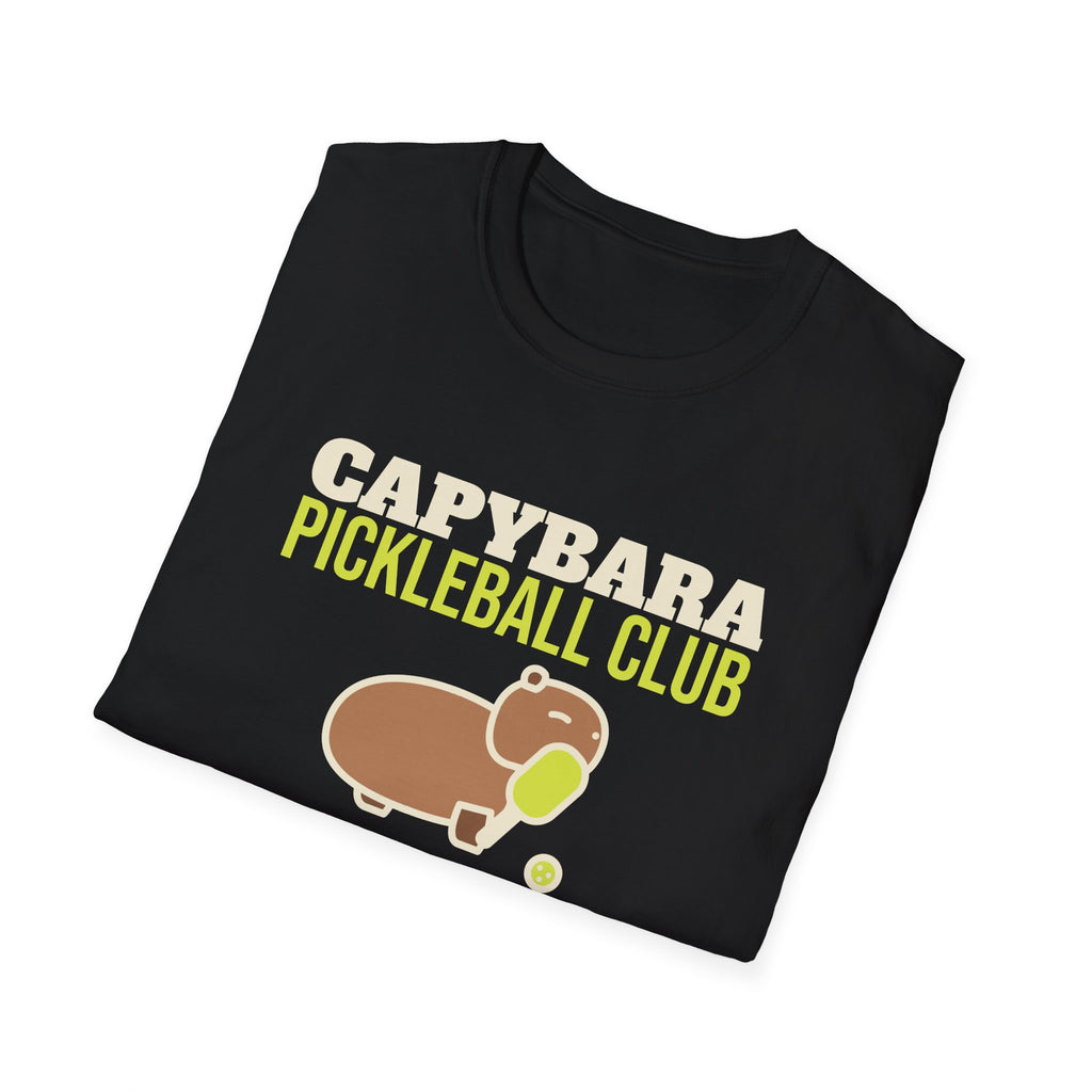 Capybara Pickleball Club: Champions of Showing Up – Funny Capybara Pickleball T-Shirt