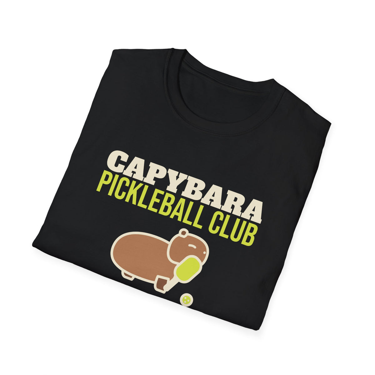 Capybara Pickleball Club: Champions of Showing Up – Funny Capybara Pickleball T-Shirt