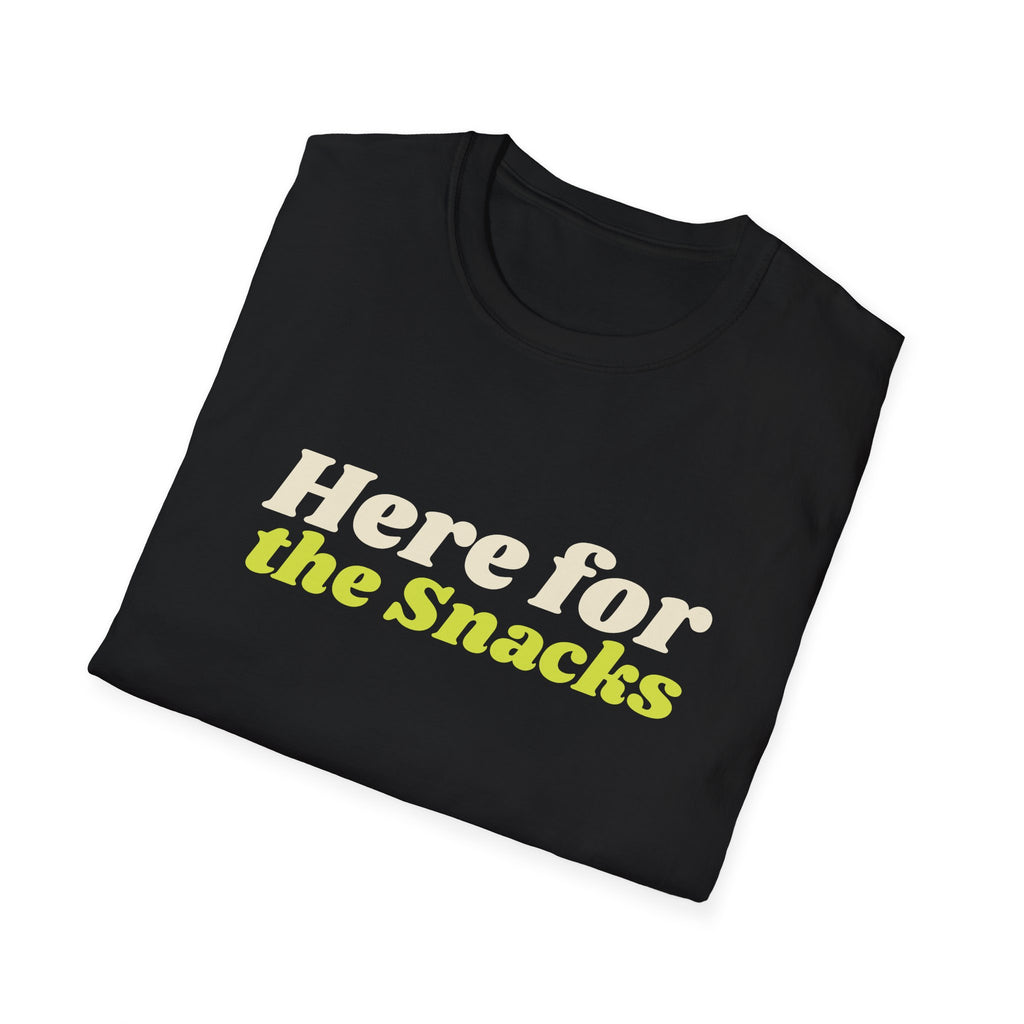 Here for the Snacks – Funny Pickleball T-Shirt
