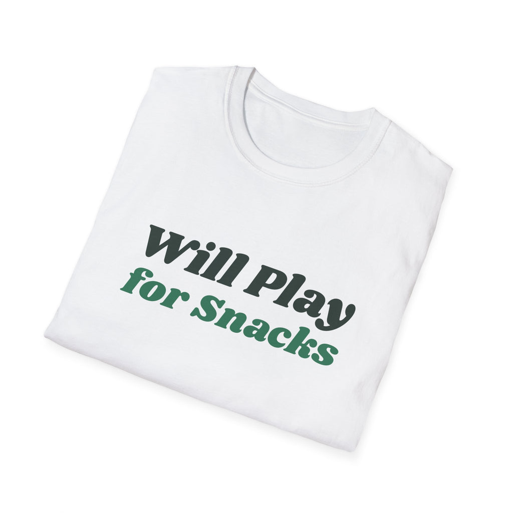 Will Play for Snacks – Funny Pickleball T-Shirt