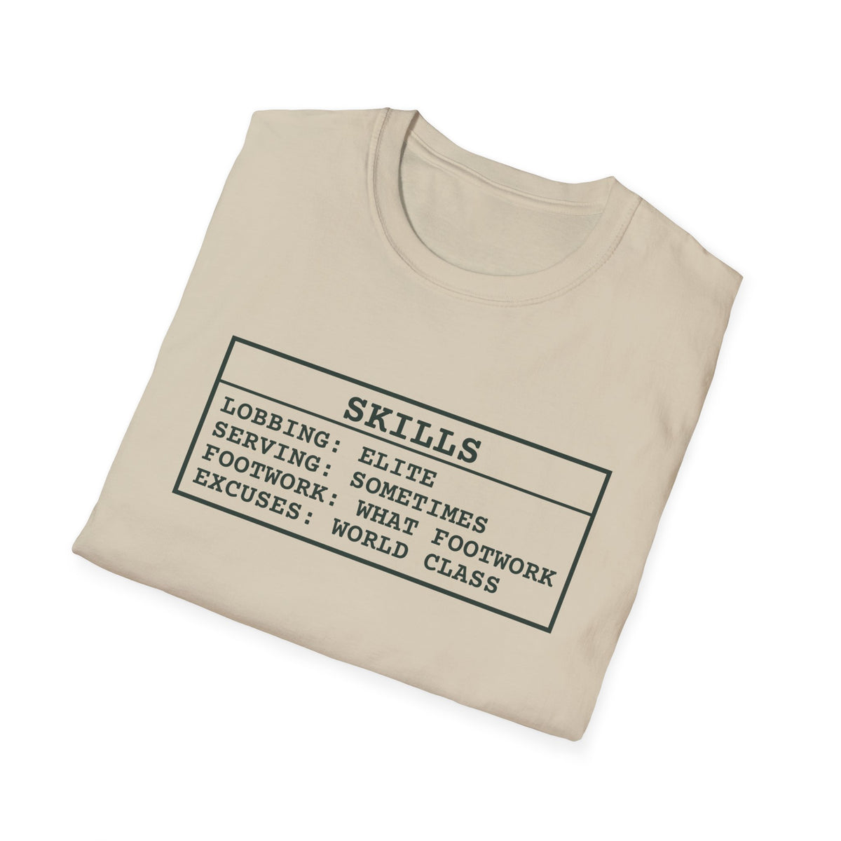 Skills – Funny Pickleball T-Shirt
