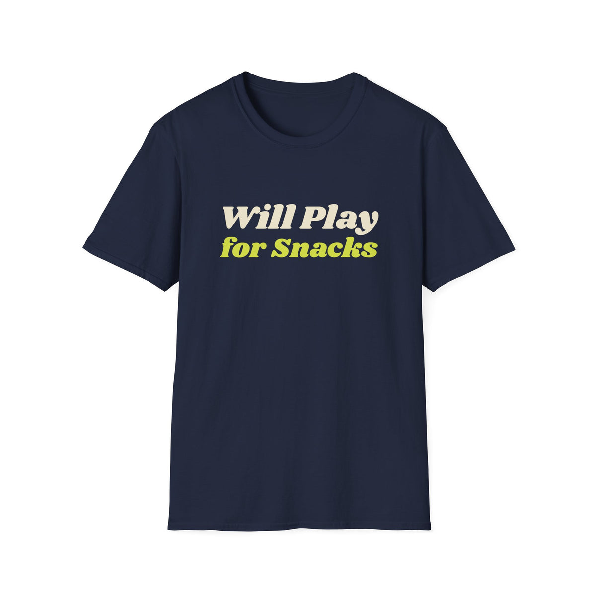 Will Play for Snacks – Funny Pickleball T-Shirt