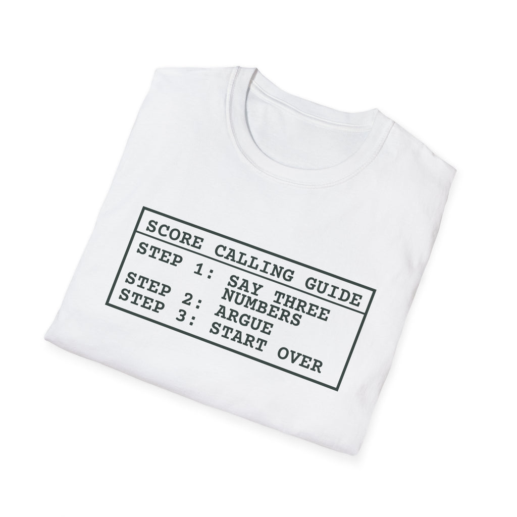Score Calling Guide – Funny Pickleball Score T-Shirt