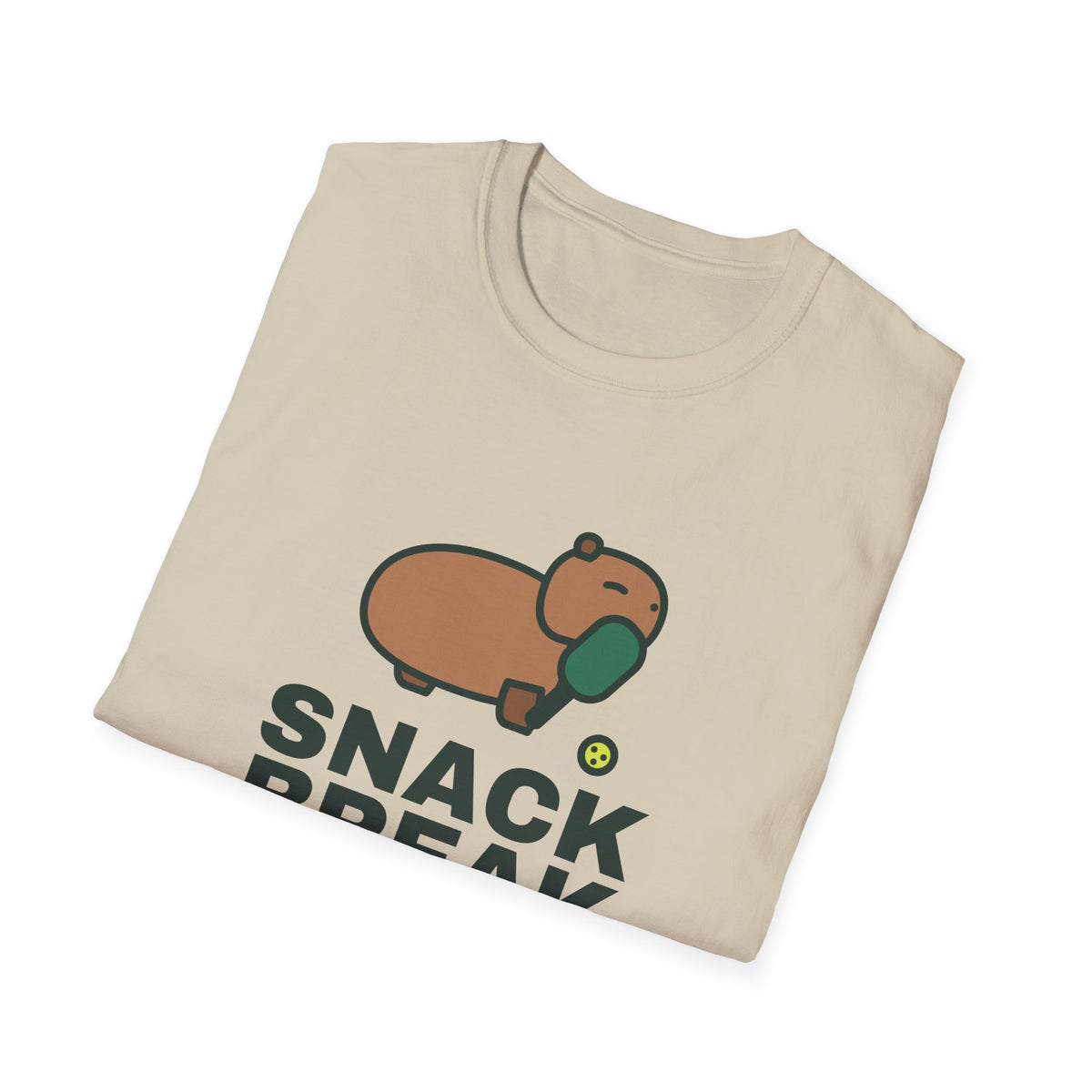 Snack Break After Every Point – Funny Capybara Pickleball T-Shirt