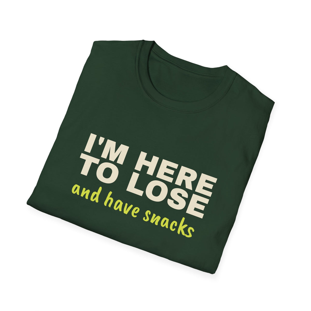 I'm Here to Lose and Have Snacks – Funny Pickleball T-Shirt