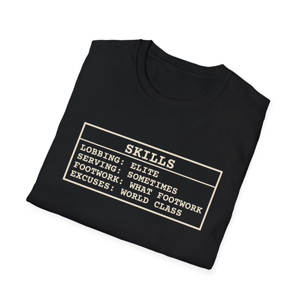 Skills – Funny Pickleball T-Shirt