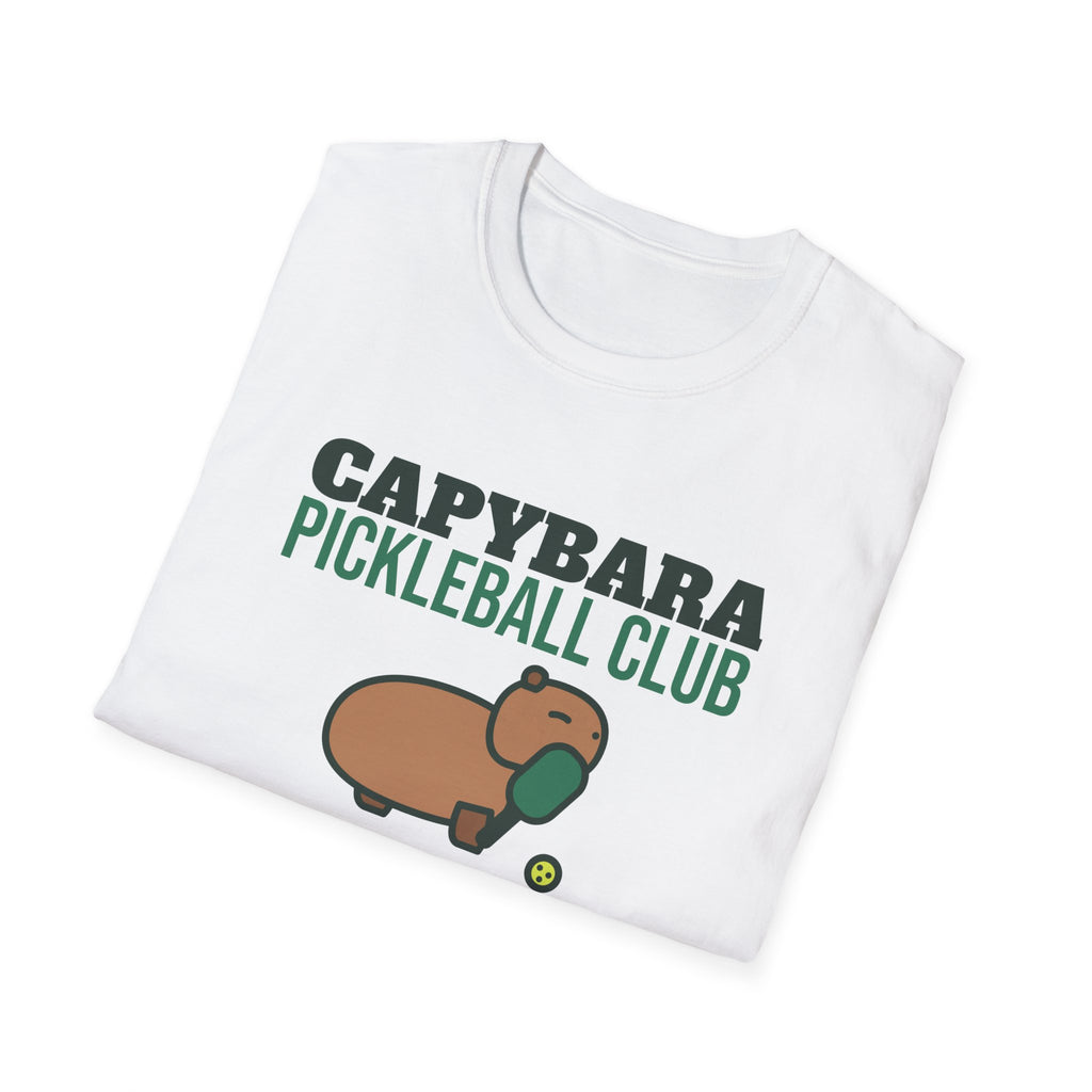 Capybara Pickleball Club: Holiday Social – Funny Christmas Pickleball T-Shirt