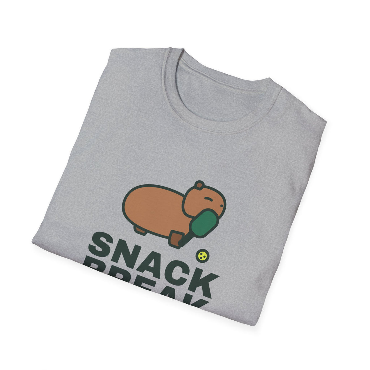Snack Break After Every Point – Funny Capybara Pickleball T-Shirt