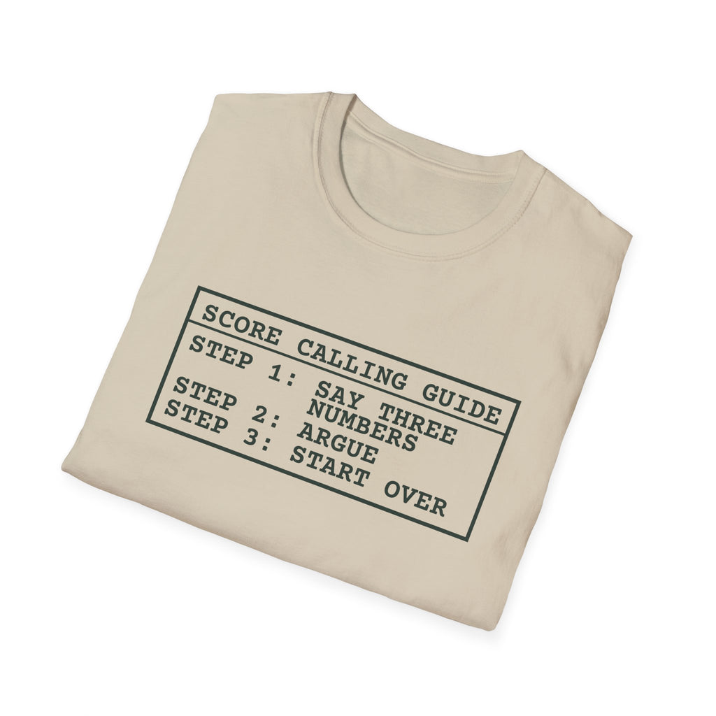 Score Calling Guide – Funny Pickleball Score T-Shirt