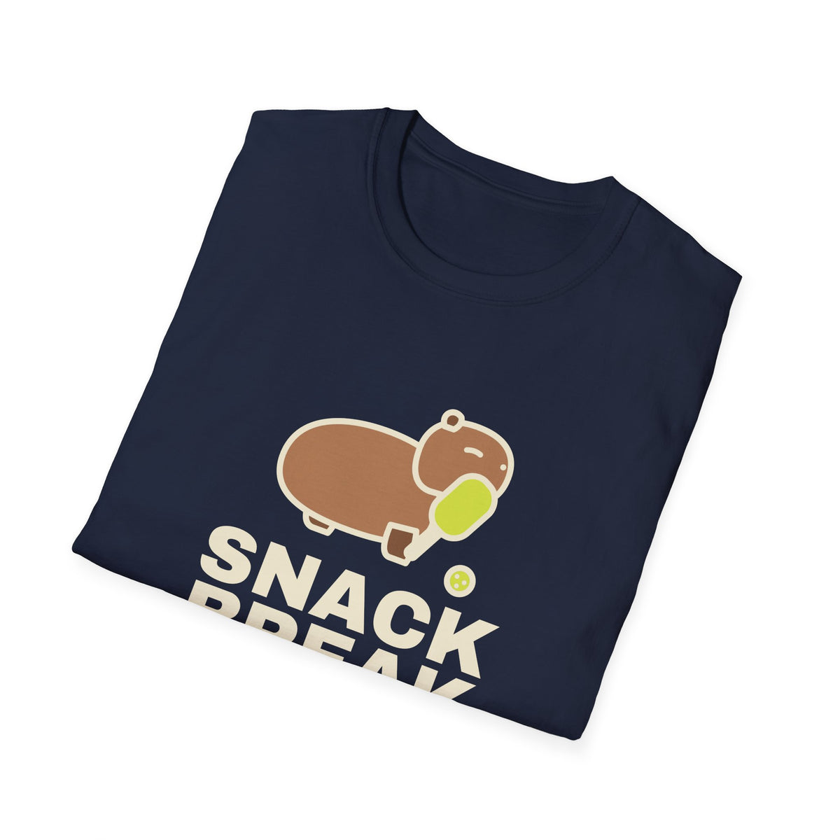 Snack Break After Every Point – Funny Capybara Pickleball T-Shirt