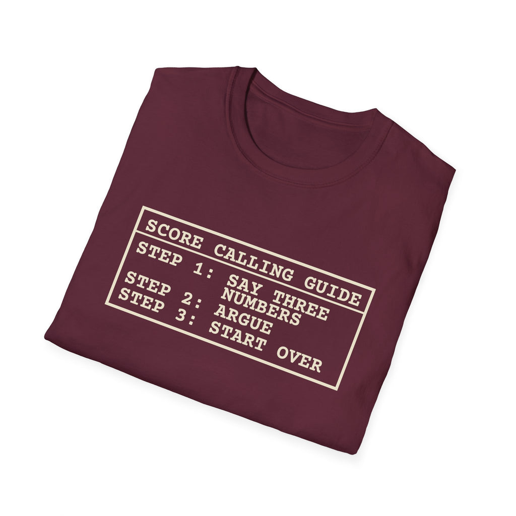 Score Calling Guide – Funny Pickleball Score T-Shirt