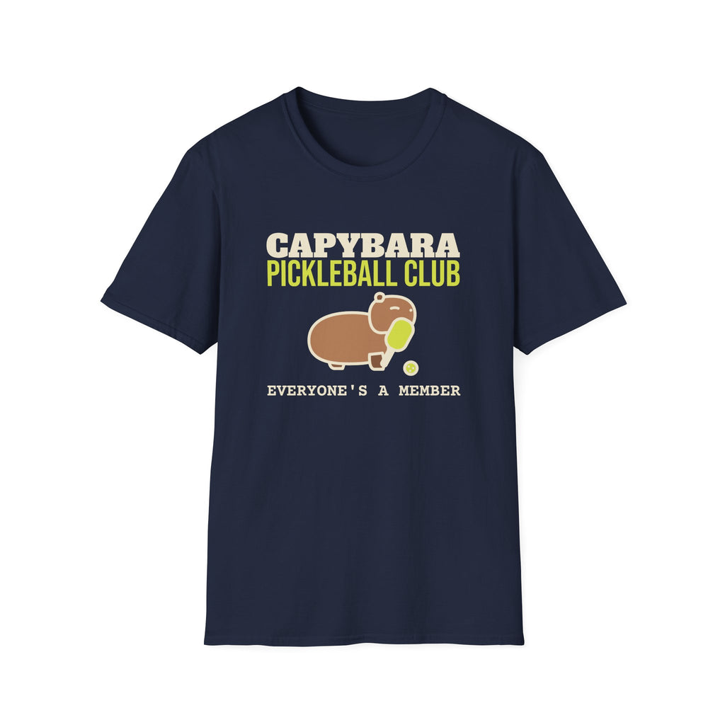 Capybara Pickleball Club: Everyone's a Member – Funny Capybara Pickleball T-Shirt