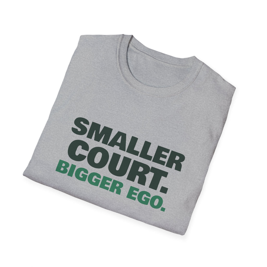 Smaller Court. Bigger Ego – Funny Tennis vs Pickleball T-Shirt