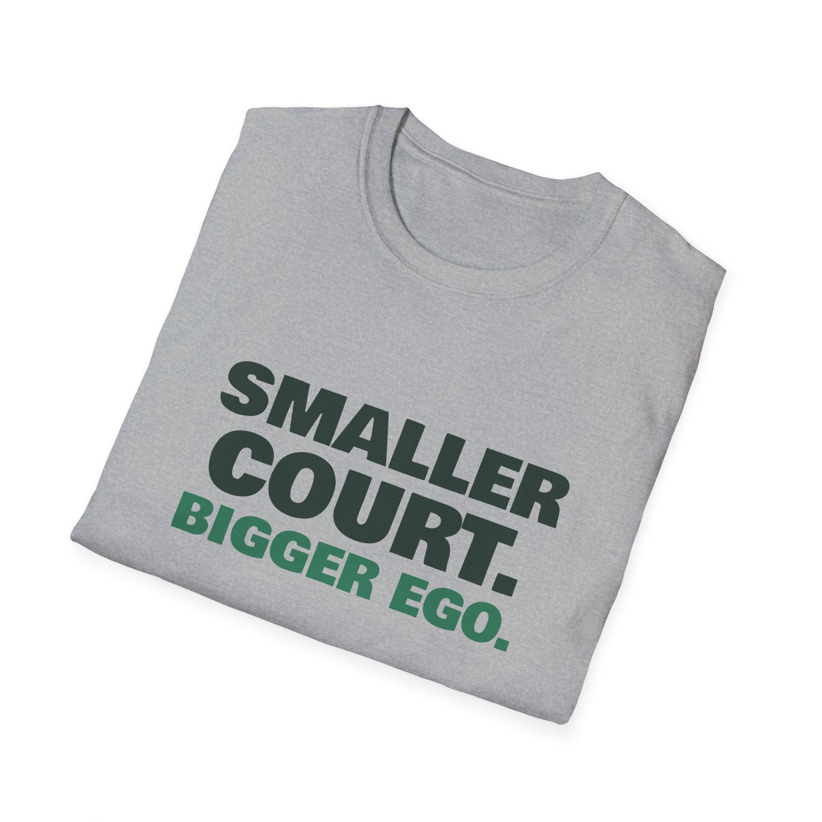 Smaller Court. Bigger Ego – Funny Tennis vs Pickleball T-Shirt