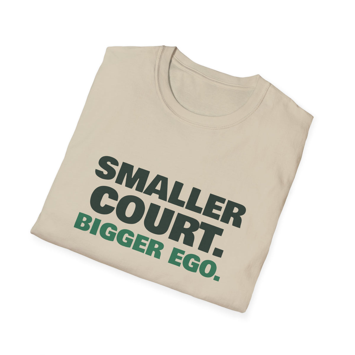 Smaller Court. Bigger Ego – Funny Tennis vs Pickleball T-Shirt