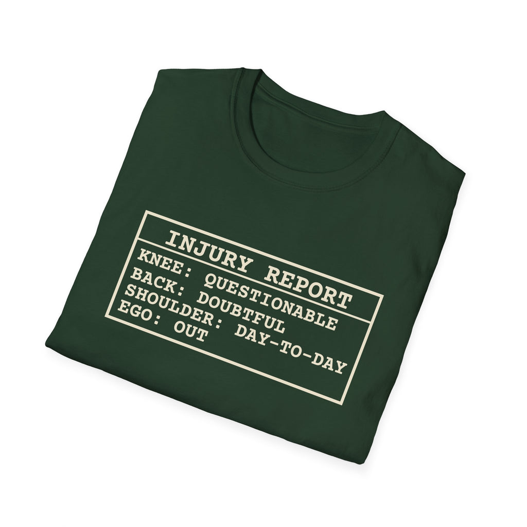 Injury Report – Funny Pickleball T-Shirt