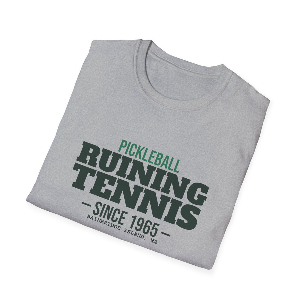 Pickleball: Ruining Tennis Since 1965 – Funny Tennis vs Pickleball T-Shirt