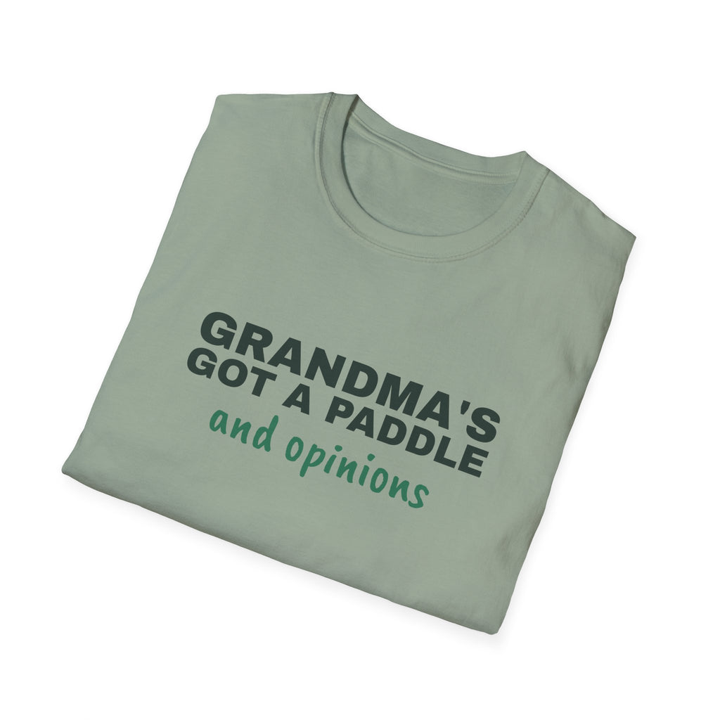 Grandma's Got a Paddle and Opinions – Funny Pickleball Gift T-Shirt