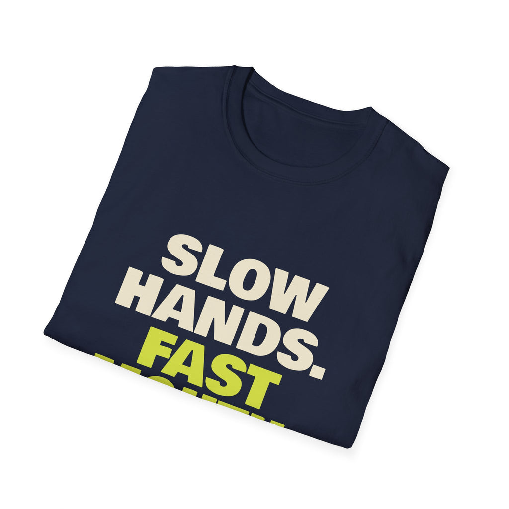 Slow Hands. Fast Mouth – Funny Pickleball Trash Talk T-Shirt