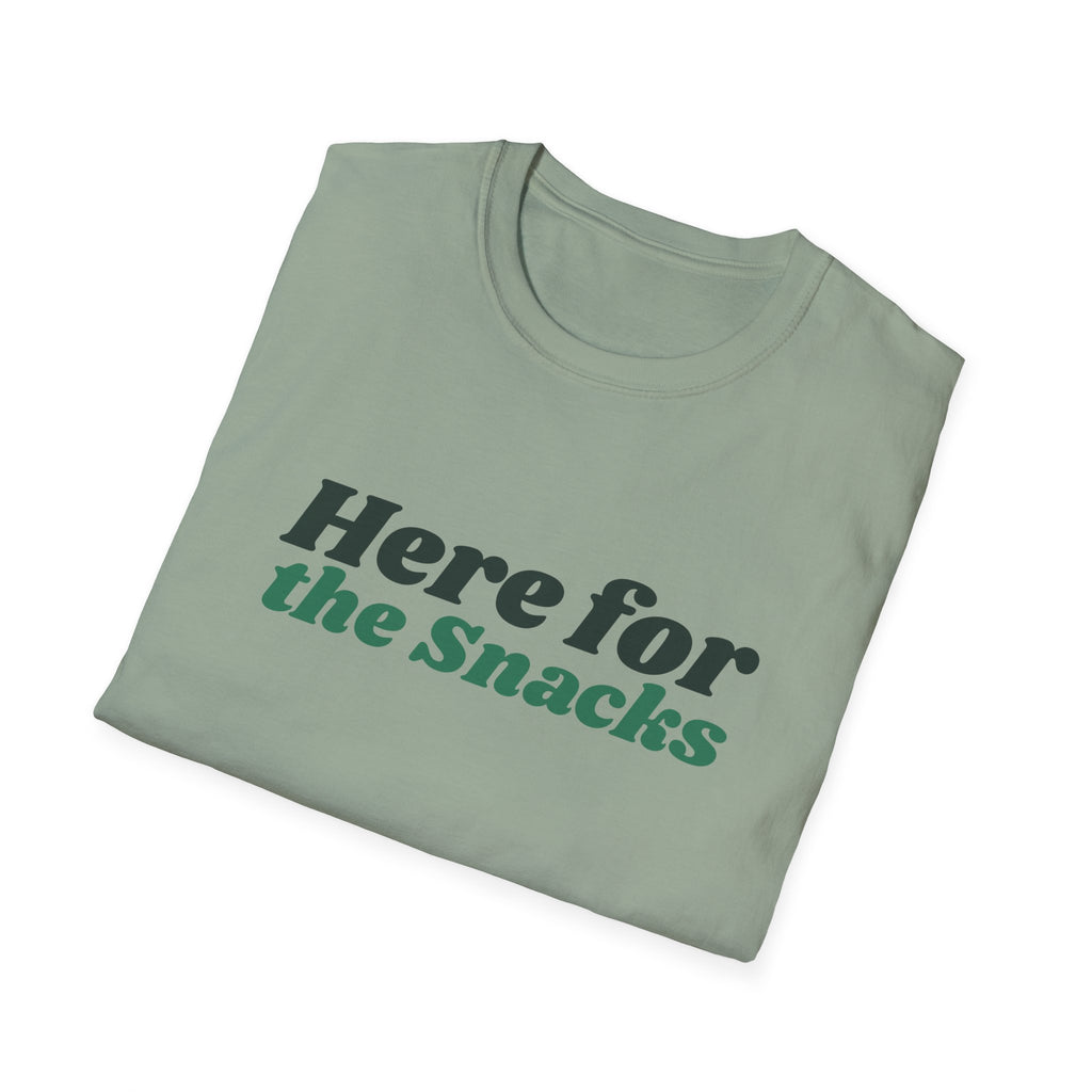 Here for the Snacks – Funny Pickleball T-Shirt