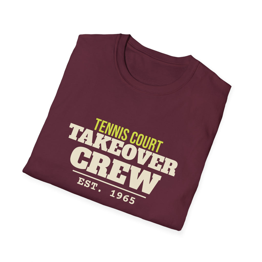 Tennis Court Takeover Crew – Funny Tennis vs Pickleball T-Shirt