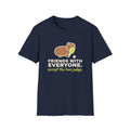 Friends With Everyone. Except the Line Judge – Funny Capybara Pickleball T-Shirt