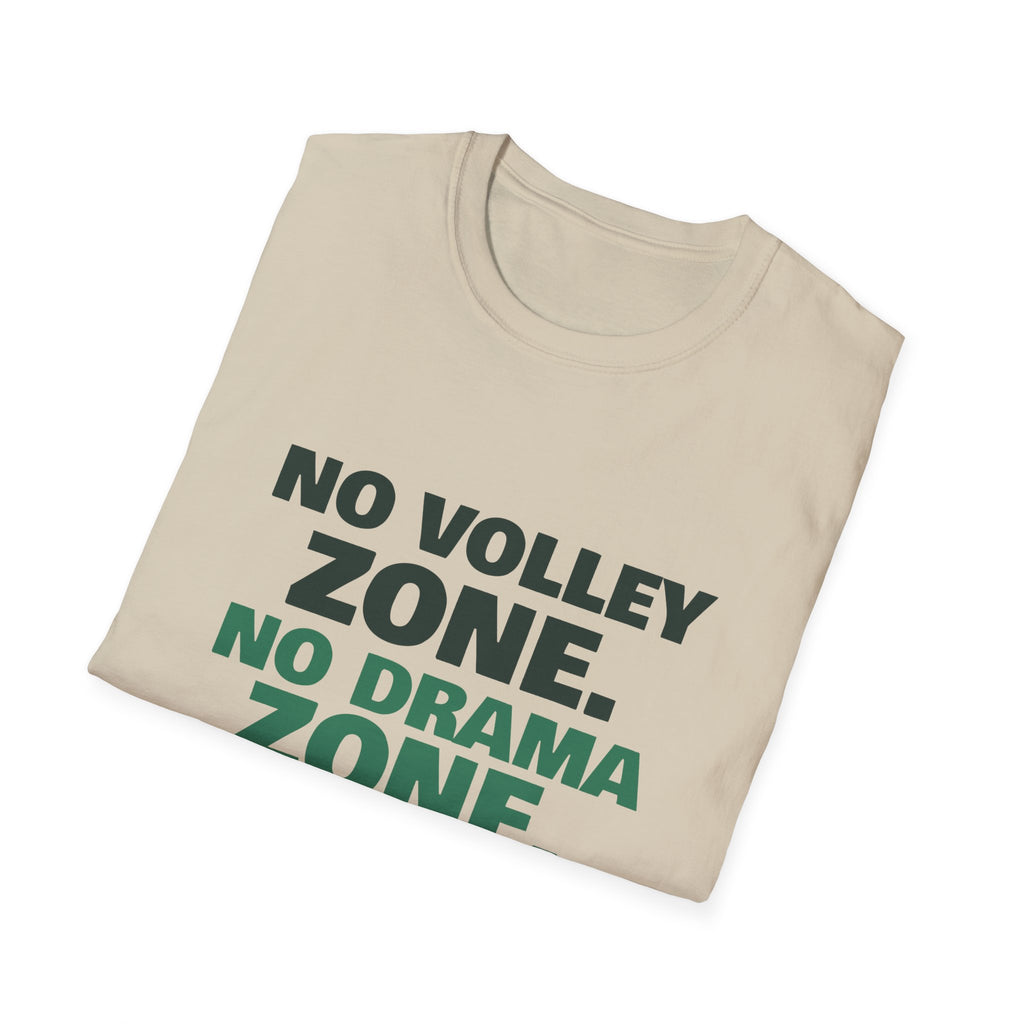 No Volley Zone. No Drama Zone – Funny Kitchen T-Shirt