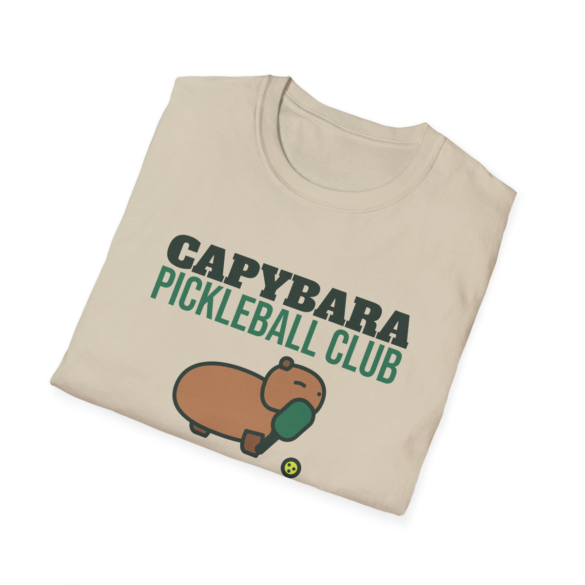 Capybara Pickleball Club: Holiday Social – Funny Christmas Pickleball T-Shirt