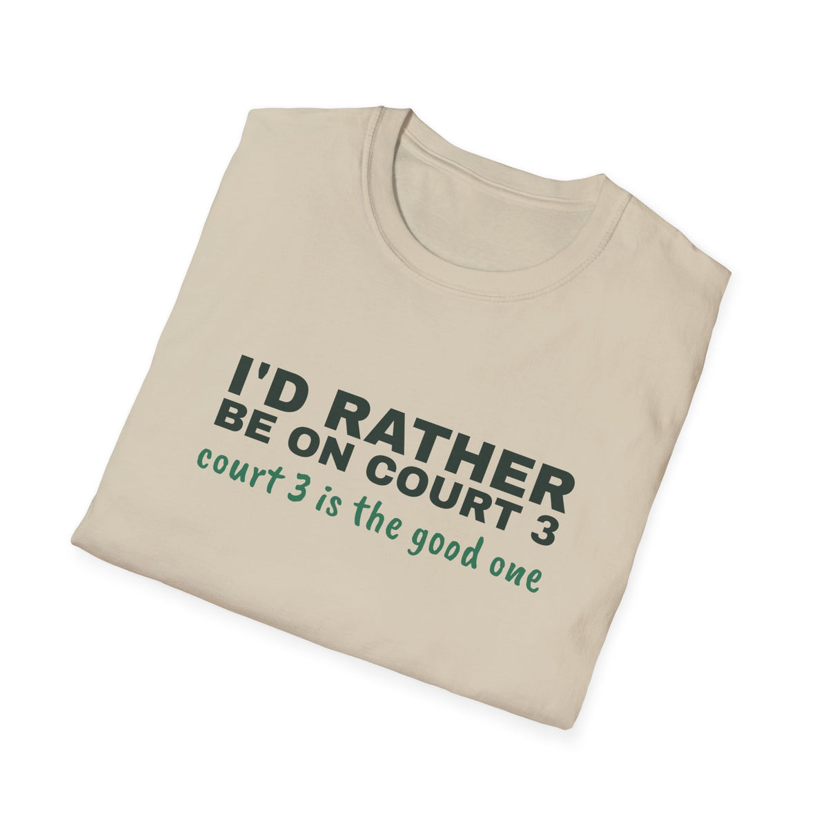 I'd Rather Be on Court 3 – Funny Pickleball Addict T-Shirt