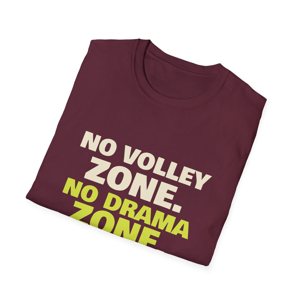 No Volley Zone. No Drama Zone – Funny Kitchen T-Shirt