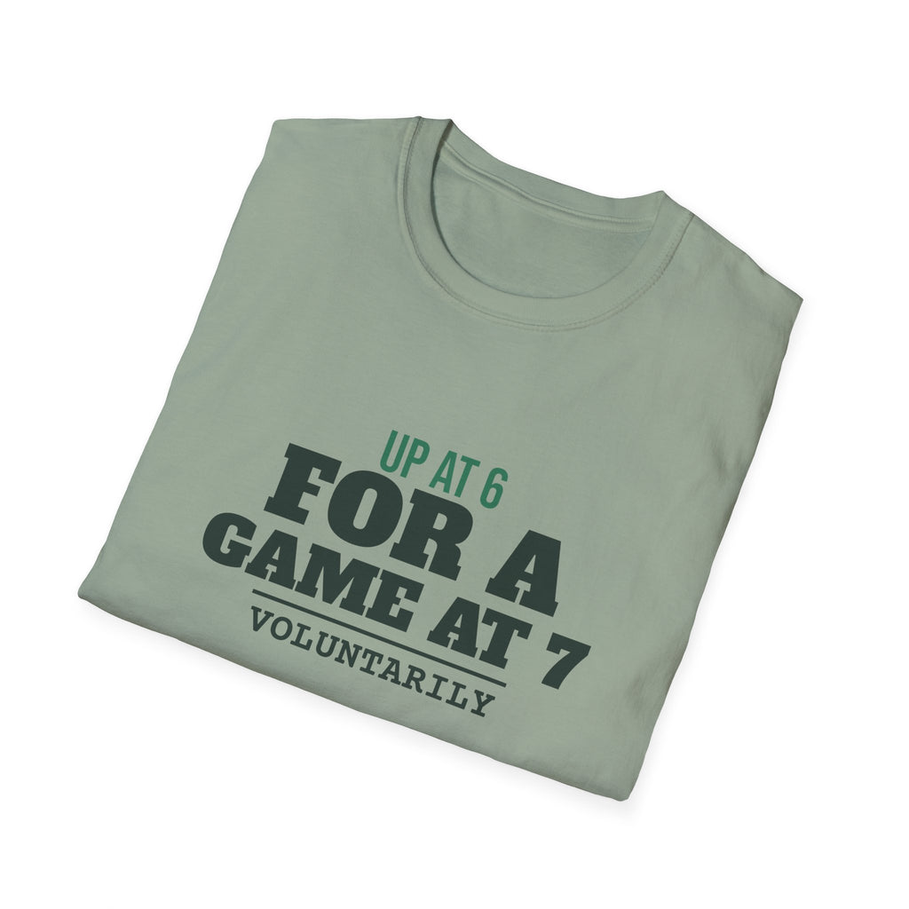 Up at 6 for a Game at 7 – Funny Morning Pickleball T-Shirt