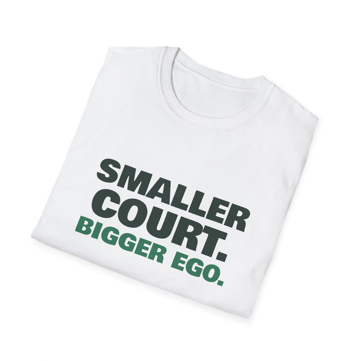 Smaller Court. Bigger Ego – Funny Tennis vs Pickleball T-Shirt