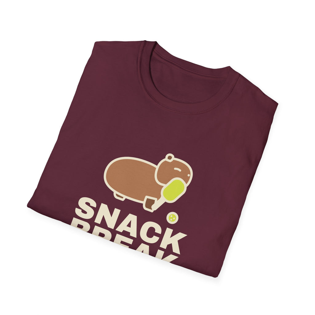 Snack Break After Every Point – Funny Capybara Pickleball T-Shirt