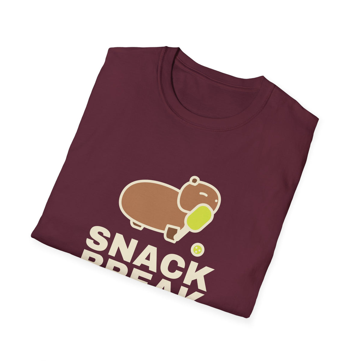 Snack Break After Every Point – Funny Capybara Pickleball T-Shirt