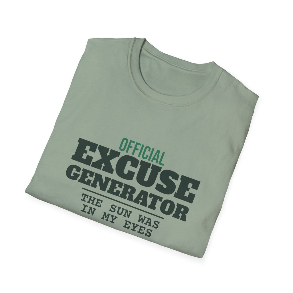 Official Excuse Generator – Funny Pickleball T-Shirt