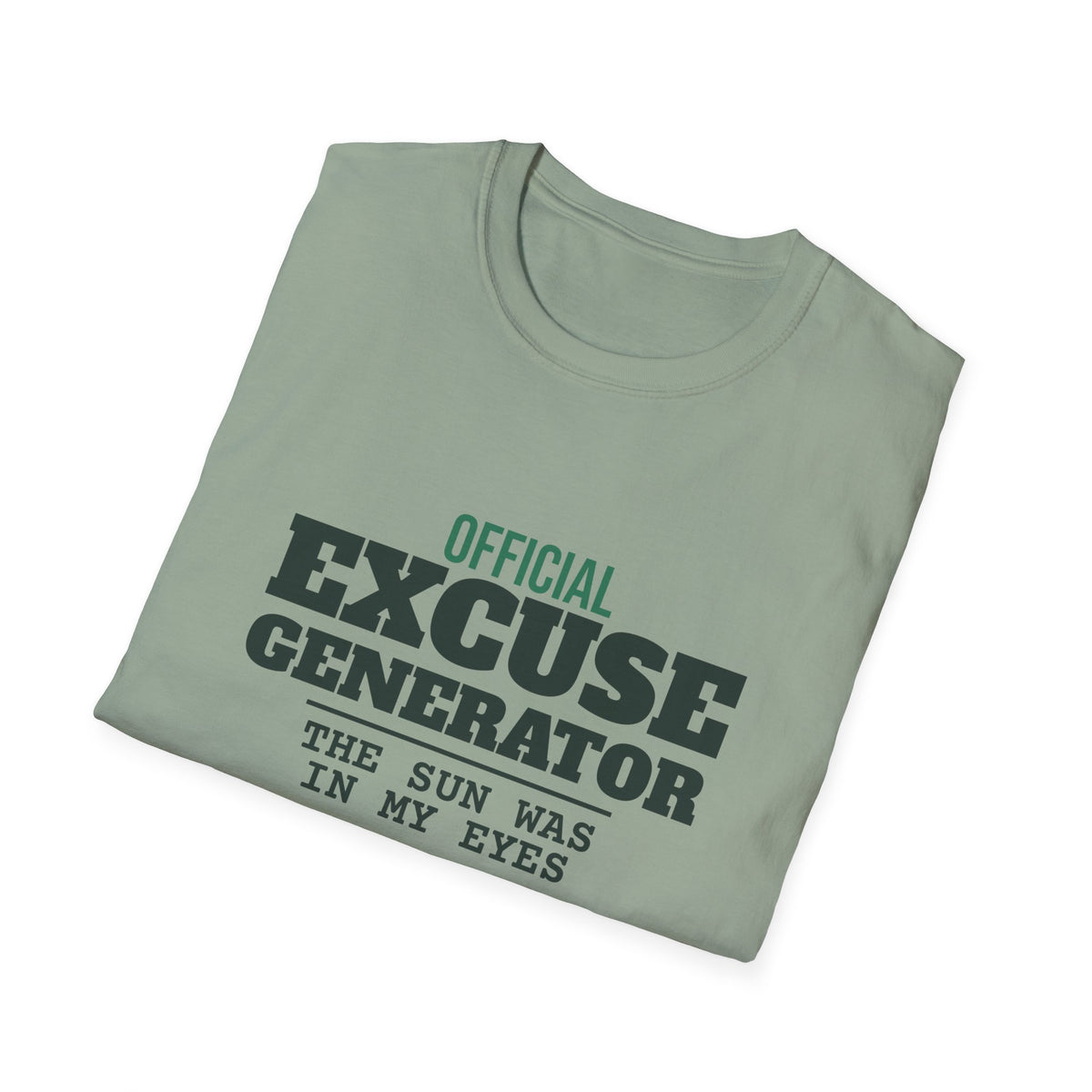 Official Excuse Generator – Funny Pickleball T-Shirt