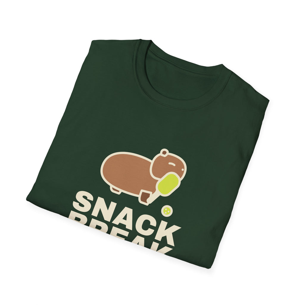 Snack Break After Every Point – Funny Capybara Pickleball T-Shirt